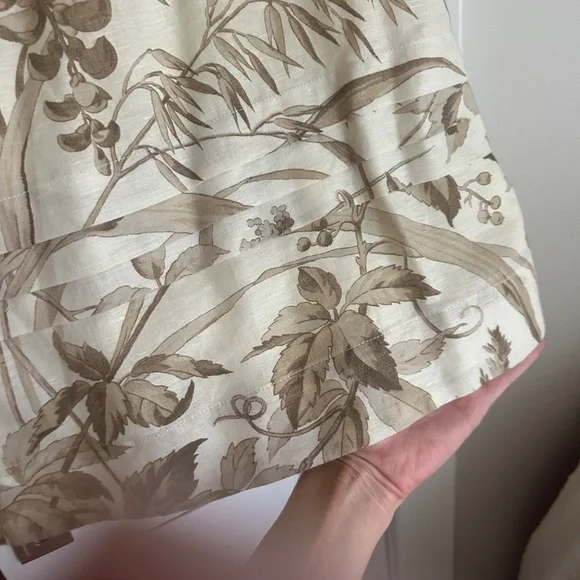 Studio McGee Cream and Brown Floral Long Sleeve Dress Tuckernuck - Picture 8 of 8